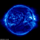 Click for time-lapse image of the sun