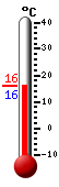 Attualmente: 16.4&deg;C, Max: 19.3&deg;C, Min: 14.8&deg;C