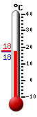 Attualmente: 18.3&deg;C, Max: 26.2&deg;C, Min: 14.1&deg;C